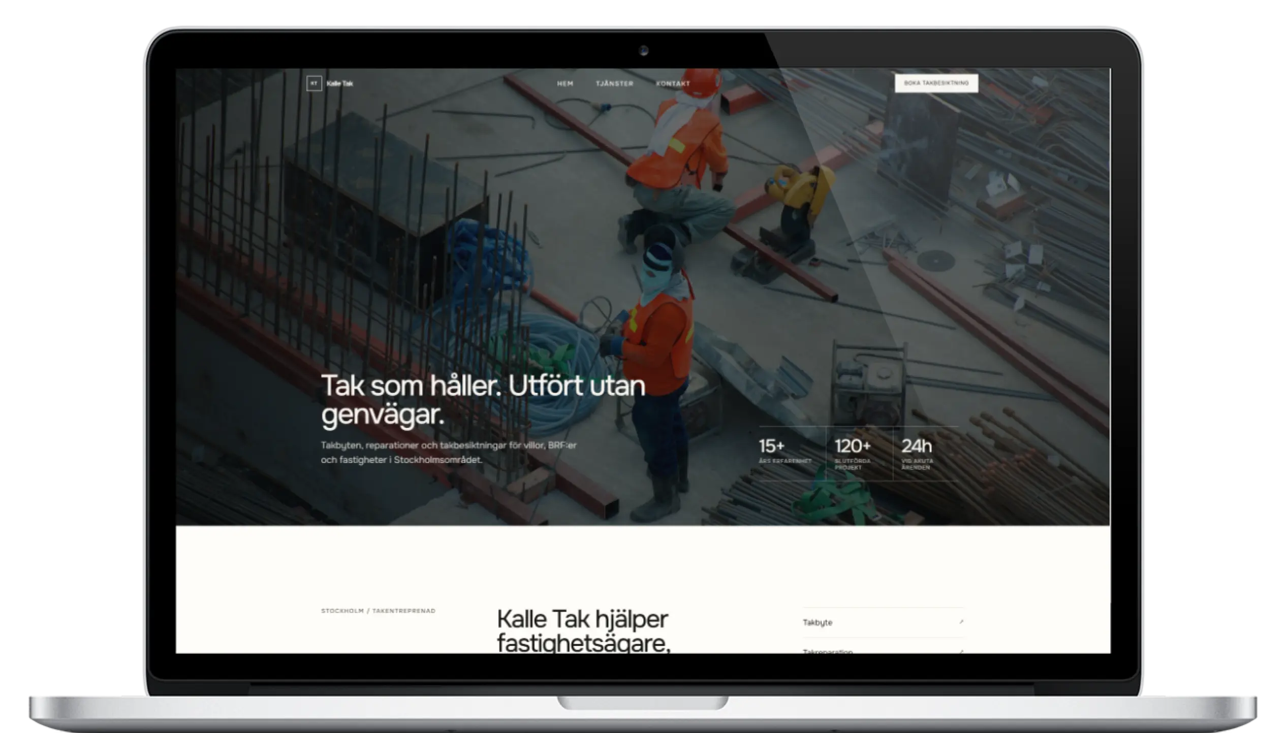 Kalle Tak website preview